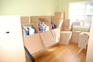Moving process on moving day